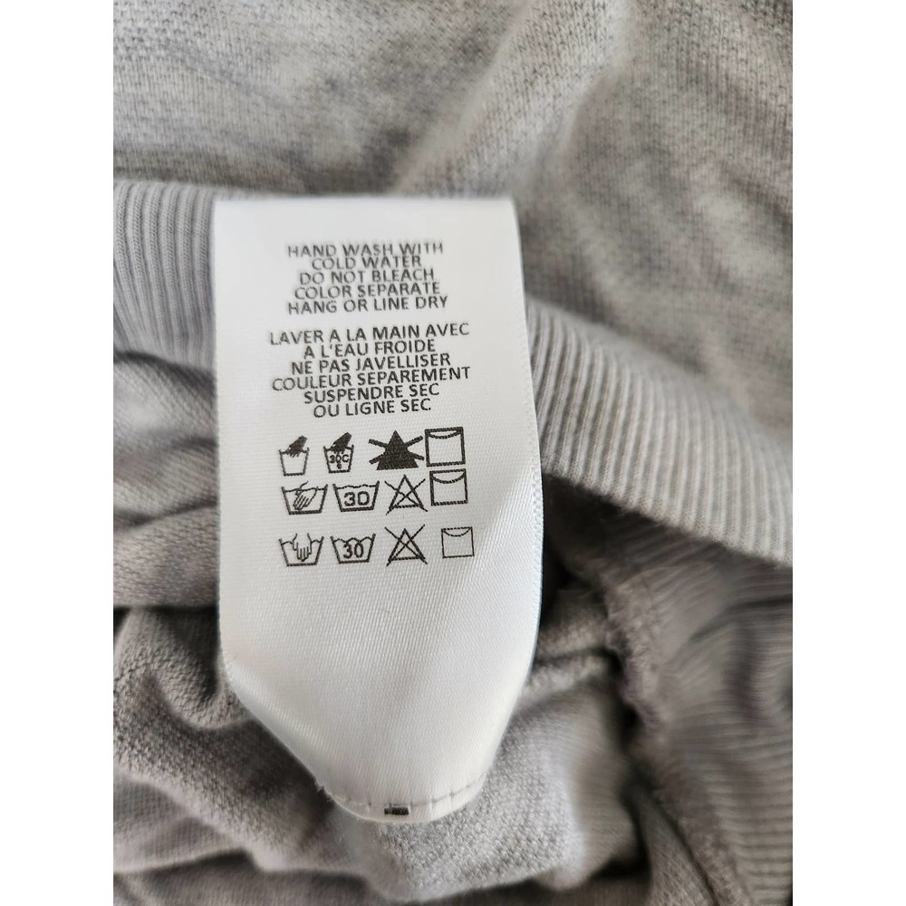 Anthropologie Eri + Ali Deep V Ribbed Oversized Dolman Top in Grey Size XS - Picture 6 of 7